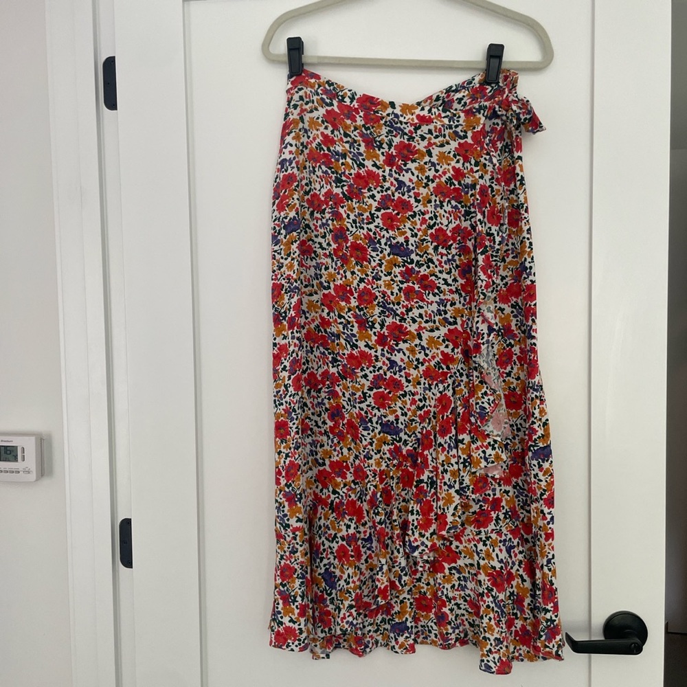 Colorful wrap around skirt